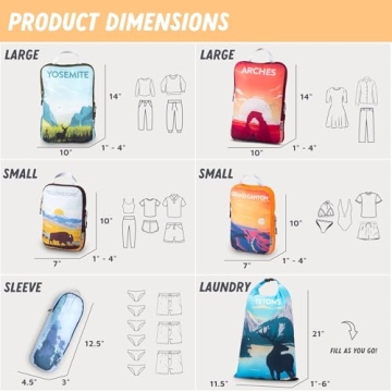 Compression Packing Cubes for Efficient Travel Organization