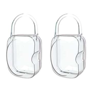 LANEYLI Pacifier Box Pacifier Shield Case Pacifier Clip Holder - Pack of 2
