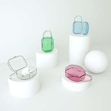 LANEYLI Pacifier Box Pacifier Shield Case Pacifier Clip Holder - Pack of 2