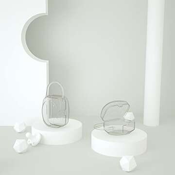 LANEYLI Pacifier Box Pacifier Shield Case Pacifier Clip Holder - Pack of 2