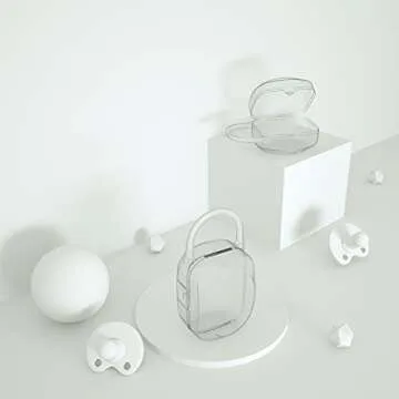 LANEYLI Pacifier Box Pacifier Shield Case Pacifier Clip Holder - Pack of 2