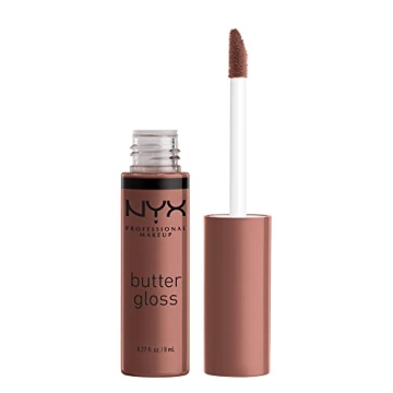 NYX PROFESSIONAL MAKEUP Butter Gloss in Butterscotch - Hydrating, Non-Sticky Lip Gloss for Flawless ...