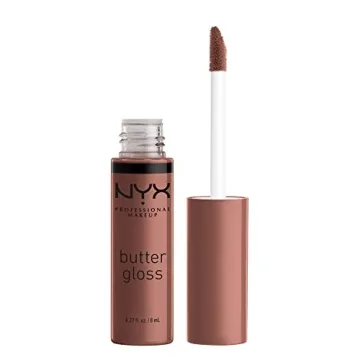 NYX PROFESSIONAL MAKEUP Butter Gloss in Butterscotch - Hydrating, Non-Sticky Lip Gloss for Flawless ...