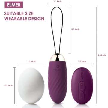 SVAKOM Elmer Bullet Vibrator with Remote Control