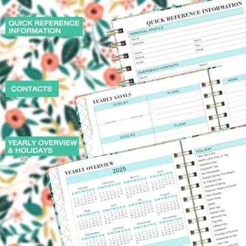 Stylish 2025 Planner with Weekly and Monthly Organization