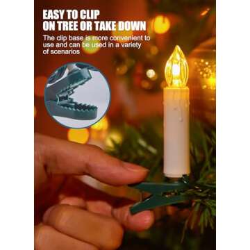 Christmas Tree Candle String Lights for Festive Celebrations
