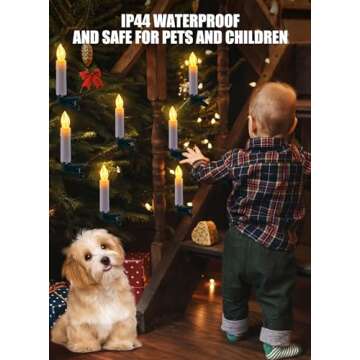 Christmas Tree Candle String Lights for Festive Celebrations