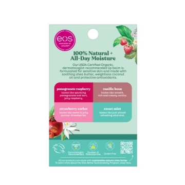 Natural EOS Lip Balm Sticks 4-Pack - Organic Care