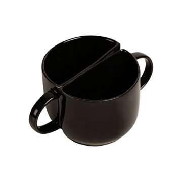 ExclusiveLane Half Ceramic Tea Cups | Black, 130ml | Set of 2 | Handmade Studio Pottery Tea Glasses ...