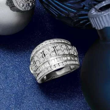 Elegant Ross-Simons 2.00 ct. Diamond Ring in Sterling Silver
