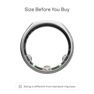 Oura Ring Gen3 Heritage Silver Size 8 Smart Sleep Fitness Tracker