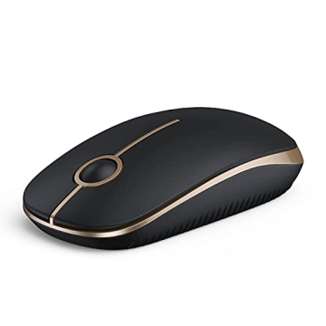 Vssoplor Wireless Mouse, 2.4G Slim Portable Computer Mouse with Nano Receiver Quiet Silent Optical L...