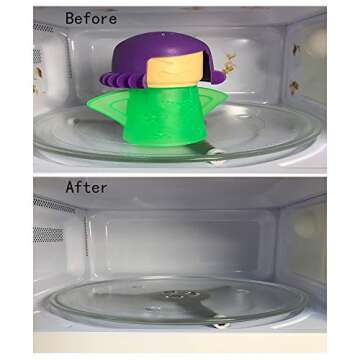 Asltw Angry Mama Microwave Oven Cleaner, Fast Action Steam Kitchen Gadget, Just Add Vinegar and Water (Green)