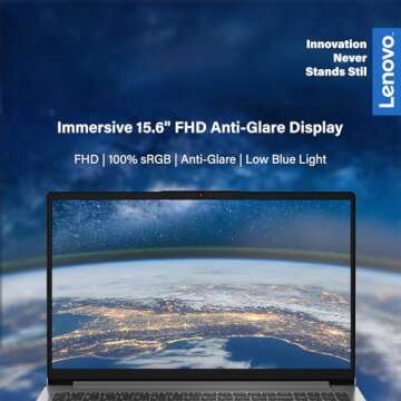 Lenovo IdeaPad Laptop, 15.6" FHD Display, AMD Ryzen 5 5500U (Beats i7-1185G7), Long Battery Life, USB-C, Webcam, HDMI, Wi-Fi 6, Bluetooth, w/WOWPC Bundle, Windows 11 (40GB RAM | 2TB PCIe SSD)
