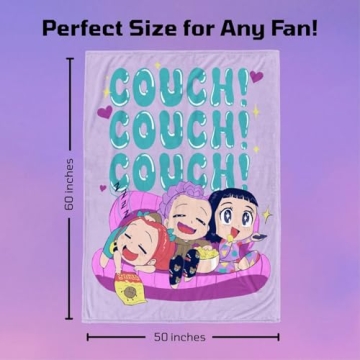 Jay Franco Kpop Demon Hunters Kids Plush Throw Blanket - Ultra Soft Cozy 50 x 60 Inch Plush Fleece f...