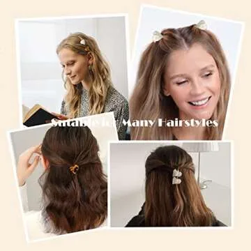 YISSION 10 PCS Heart Hair Clips, 0.9 Inch Cute Small Hair Clips Mini Claw Clips Tortoise Shell Leopard for Hair, Fashion Hair Accessories for Women Girls