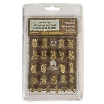 Walnut Hollow Hotstamps Number and Symbol Set - Personalization for Crafting