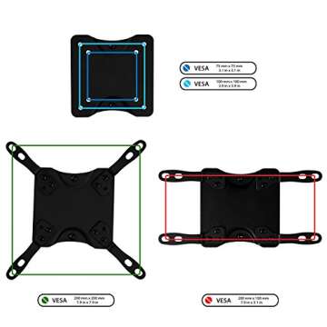Mobile TV Stand with Adjustable Height & Locking Wheels | Fits 13-42 inch Screens