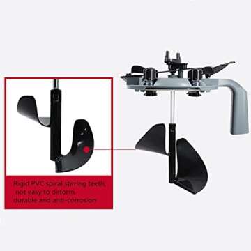 Paint Mixing Mate Lid，Universal Drip Free Car Paint Dispenser，paint can lid with pour spout，with Better Sealing Effect, Car Paint Mixing Blade for Solvents and Water-Based Paint (4L)