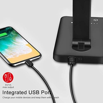 AFROG LED Desk Lamp with USB Charging 5 Modes Eye-Caring