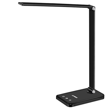 AFROG LED Desk Lamp with USB Charging 5 Modes Eye-Caring