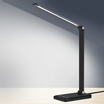 AFROG LED Desk Lamp with USB Charging 5 Modes Eye-Caring