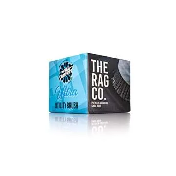The Rag Company - Ultra Utility Brush - Car Wash Brush - Soft Nylon Bristles Perfect as an Interior, Wheel, or Tire Rim Cleaner - Sturdy and Effective Grip for All Detailing Purposes