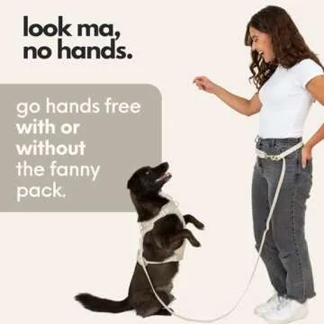 elby Hands Free Dog Leash with Treat Pouch - Ultimate Convenience