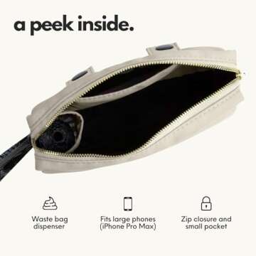 elby - Hands Free Dog Leash with Dog Treat Pouch - Cross Body and Waist Leash - Dog Training Leash with Fanny Pack - Dog Walking Accessories and Walking Essentials - Leash for Medium and Large Dogs