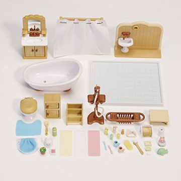 Calico Critters Deluxe Bathroom Set with 30 Accessories