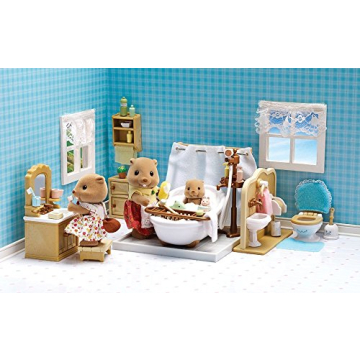 Calico Critters Deluxe Bathroom Set with 30 Accessories