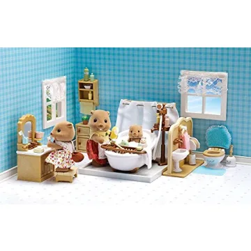 Calico Critters Deluxe Bathroom Set with 30 Accessories