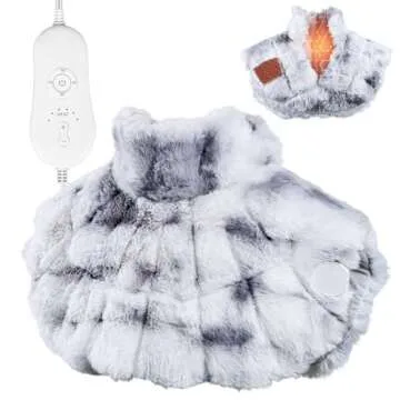 Nalax Heating Pad for Neck and Shoulders, Weighted Heating Pad, Tie Dye Colors and Soft Plush Fabric...