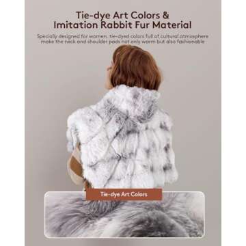 Nalax Heating Pad for Neck and Shoulders, Weighted Heating Pad, Tie Dye Colors and Soft Plush Fabric, 6 Heat Settings with Memory Function, 2 Hours Auto Shut Of, Pain Relief, Present Choice (24"x 20")