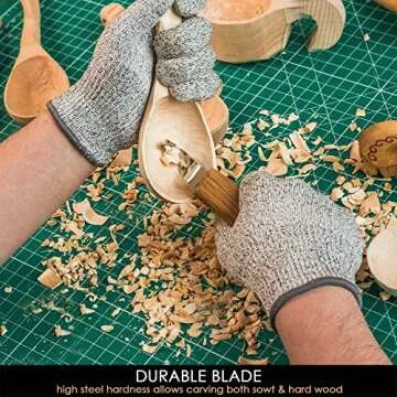 BeaverCraft Wood Carving Hook Knife SK1 for Carving Spoons Kuksa Bowls and Cups Spoon Carving Tools Basic Crooked Knife for Professional Spoon Carvers and Beginners Right-Handed Hook Knife