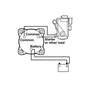 Blue Sea Systems 3000 HD-Series Heavy Duty On-Off Battery Switch Grey