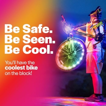 Brightz WheelBrightz RGB LED Bike Lights for Night Riding