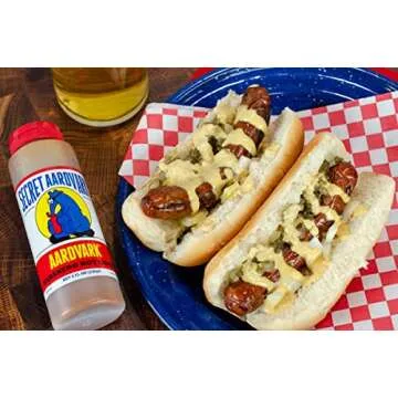 Secret Aardvark Habanero Hot Sauce - Habanero Peppers & Roasted Tomatoes, Medium Spiced Hot Sauce, BBQ Sauce, Non-GMO, Low Sugar, Low Carb, Hot Sauce & Marinade - 8 fl oz 1 Pack