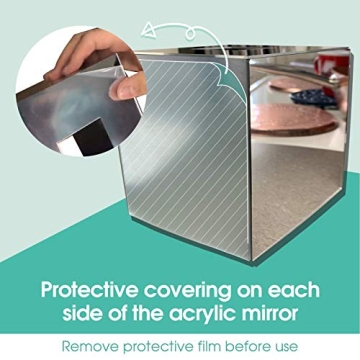 Stylish Acrylic Mirror Tissue Box Cover  by JackCubeDesign