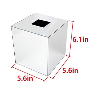 Stylish Acrylic Mirror Tissue Box Cover  by JackCubeDesign