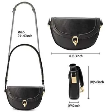 Saddle Bag Shoulder Bag For Women,Mini Shoulder Purse Retro Classic Handbag For Girl，Clutch Shoulder Tote Handbag