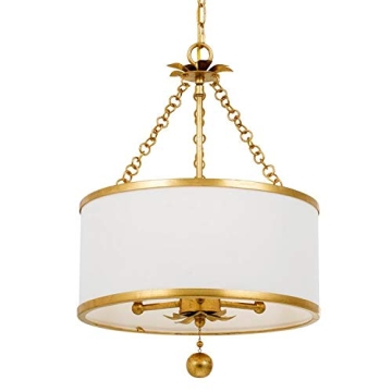 Crystorama Broche Antique Gold Mini Chandelier for Elegant Spaces