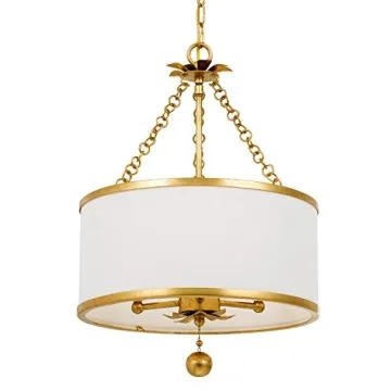 Crystorama Broche Antique Gold Mini Chandelier for Elegant Spaces