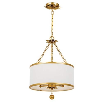 Crystorama Broche Antique Gold Mini Chandelier for Elegant Spaces