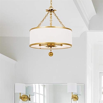Crystorama Broche Antique Gold Mini Chandelier for Elegant Spaces