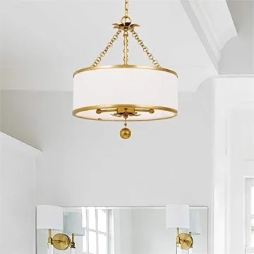 Crystorama Broche Antique Gold Mini Chandelier for Elegant Spaces