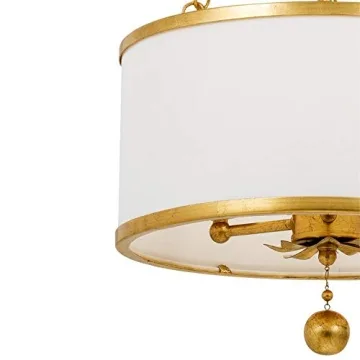 Crystorama Broche Antique Gold Mini Chandelier for Elegant Spaces