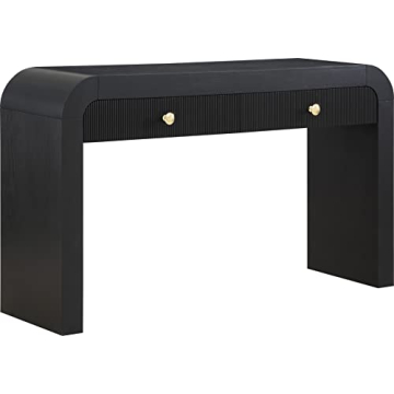 Meridian Furniture 888Black-S Artisto Collection Modern | Contemporary Rectangular Console Table, Bl...