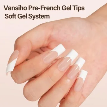 Vansiho French Gel Nail Tips for Easy DIY Nails