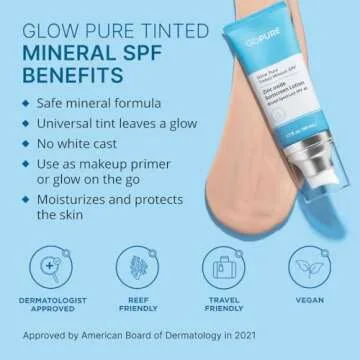 goPure Glow Pure Tinted Mineral SPF 40 PA +++ | Dermatologist-tested Face Sunscreen | Tinted Moistur...